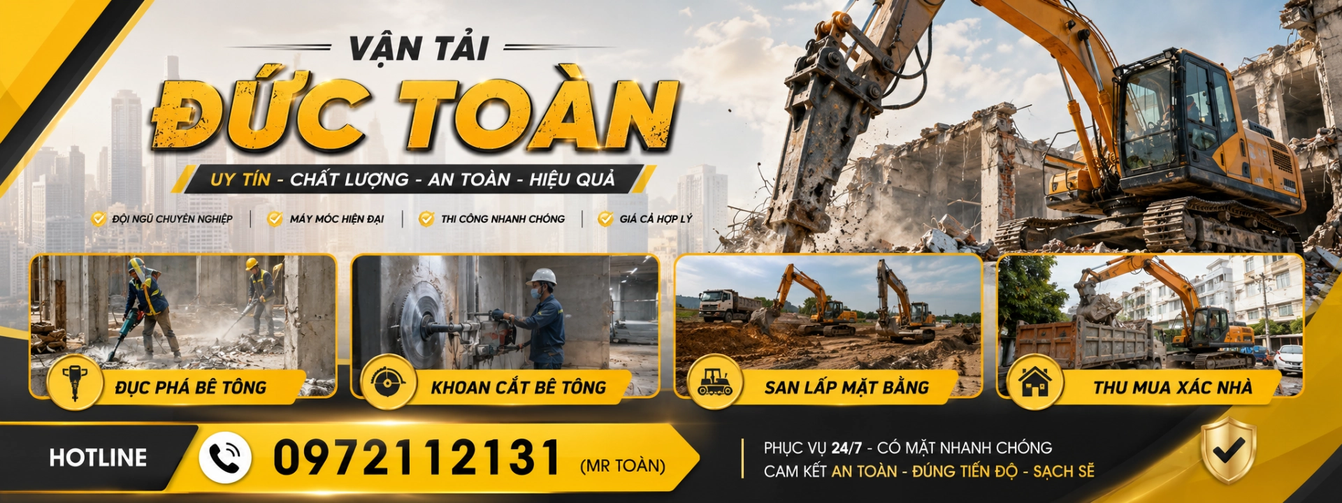 phá dỡ công trình chuyên nghiệp Quận 1